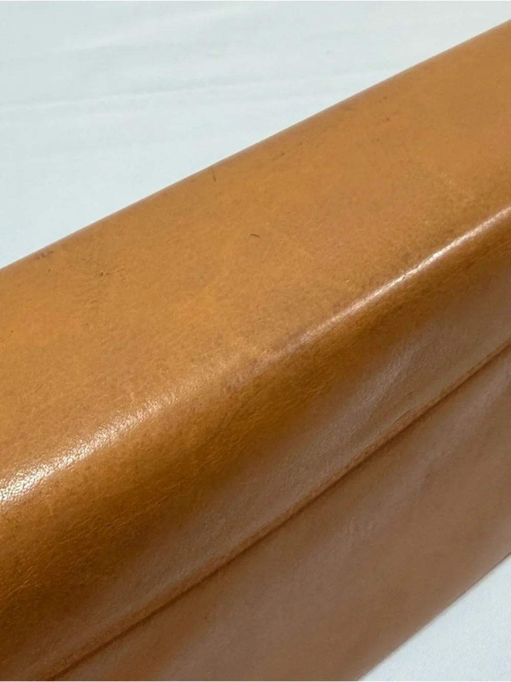 Vintage Leather Day Runner Pro Planner 3 Ring Zip Close Camel Tan 8x10